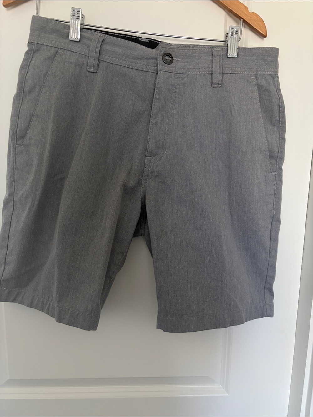 Volcom Men's Gray Flat-Front Shorts